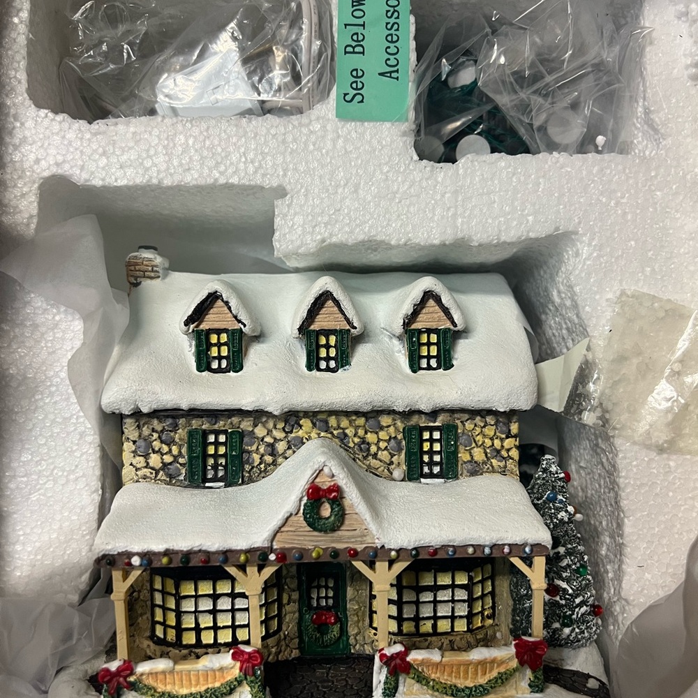 Charming Holiday Village House with Snowy Roof